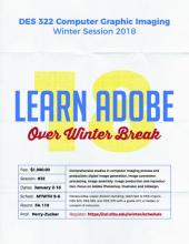 Flyer to learn Adobe Photoshop, Winter Session