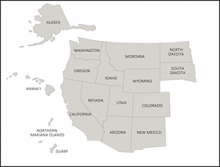 The Map of Western Regional Graduate Program States