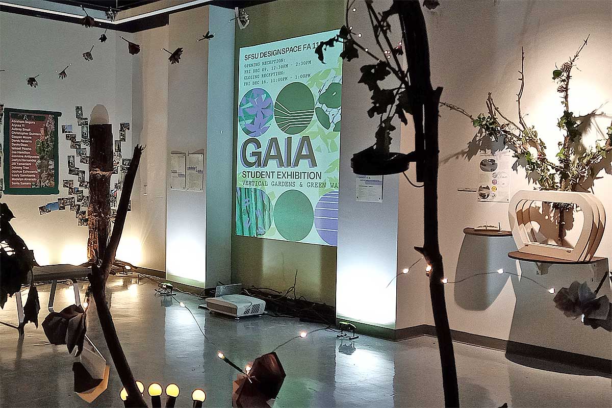 Photo of the exhibit, “Gaia.”