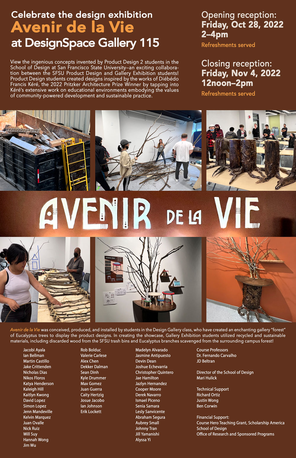 Avenir De La Vie promotional poster