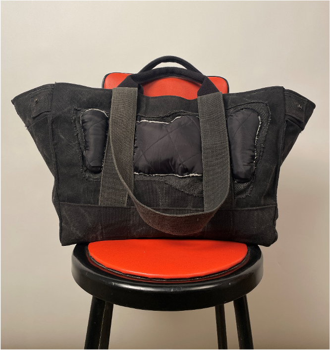 Johnson’s Legacy Bag bespoke sustainable design through upcycling (DES.505 Fall ’22)