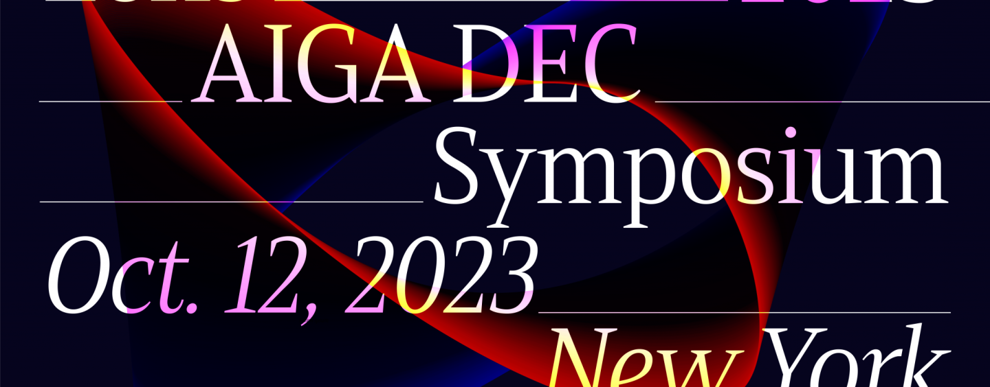 Flyer of the AIGA DEC Symposium